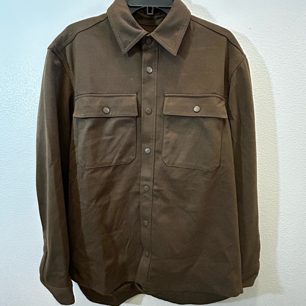 Reserved Men's Dark Brown Shirt Jacket